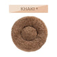 Fluffy Donut Dog Bed - Ultimate Comfort for Dogs! - J.S.MDog Bed, Dog ProductCJGY1616904-L-Khaki without zipper