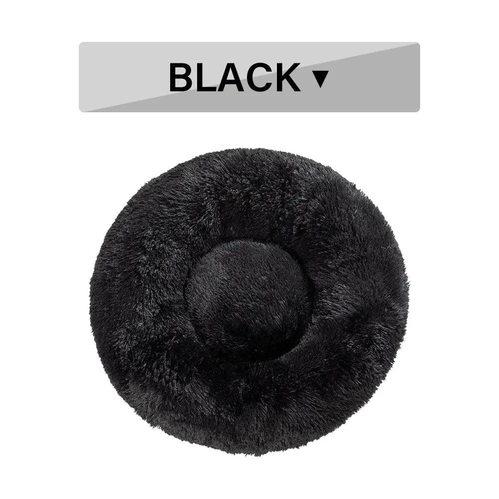 Fluffy Donut Dog Bed - Ultimate Comfort for Dogs! - J.S.MDog Bed, Dog ProductCJGY1616904-L-Black without zipper