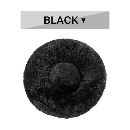 Fluffy Donut Dog Bed - Ultimate Comfort for Dogs! - J.S.MDog Bed, Dog ProductCJGY1616904-L-Black without zipper