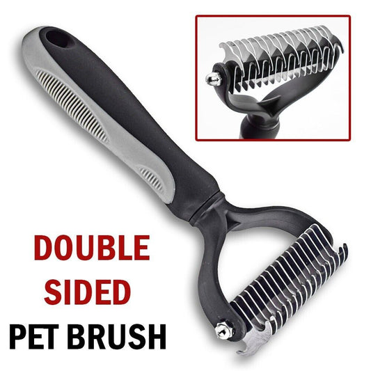 double sided pet brush