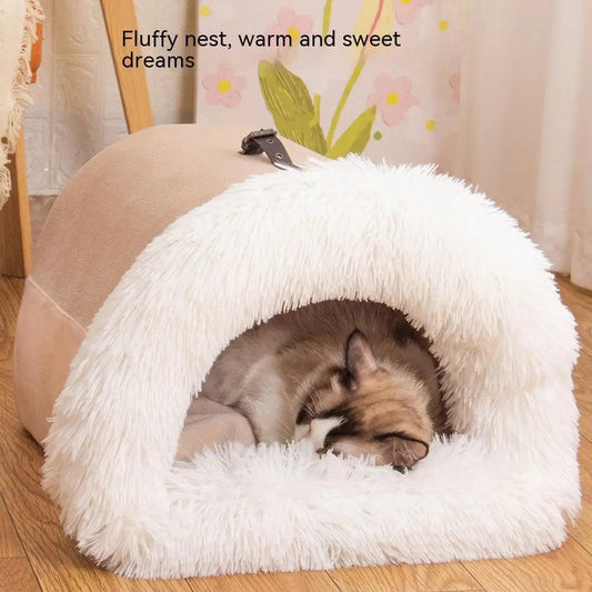 Splice Portable Pet Nest: Cozy Warmth for Cross-Border Pets! 