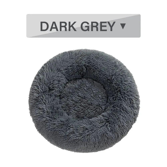Fluffy Donut Dog Bed - Ultimate Comfort for Dogs! - J.S.MDog Bed, Dog ProductCJGY1616904-L-Dark Grey without zipper