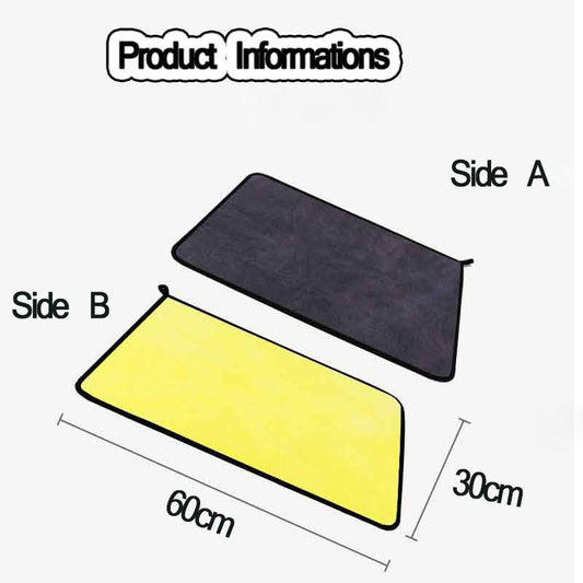 Pet absorbent yellow towel - J.S.MDog Product, Cat ProductCJJJCWGY03890-Yellow-30x60cm