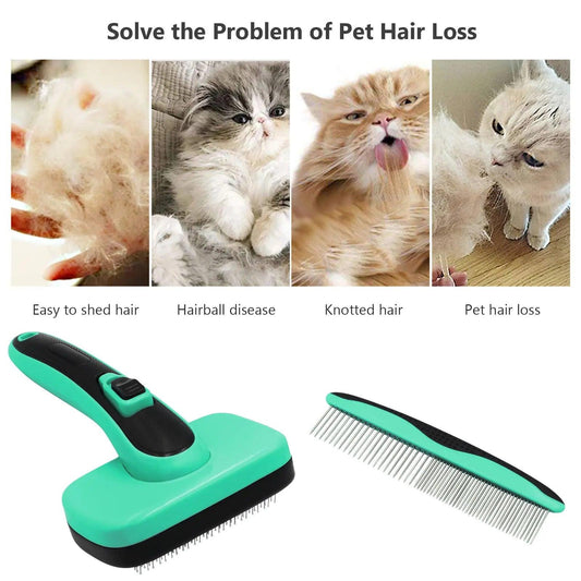 Pet Brush Retractable Hair Removal Comb - J.S.MDog Supplies, Cat Supplies, Dog Product,CJGX113635701AZ