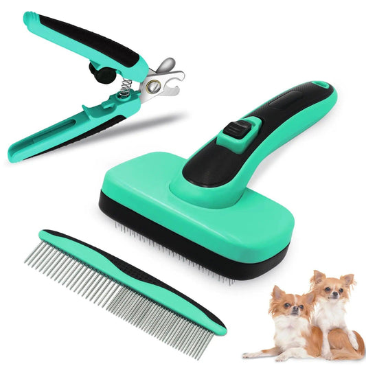 Pet Brush Retractable Hair Removal Comb 