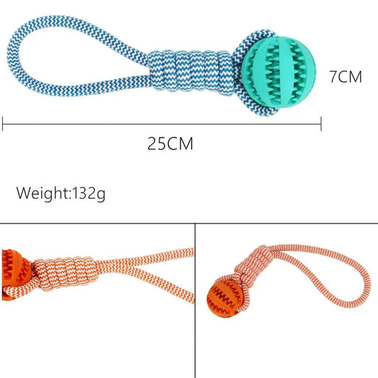 Pet Braid Rope Ball Toy - The Ultimate Solution for Your Friend! - J.S.MDog Toy, Dog ProductCJJJJTJT39581-Blue