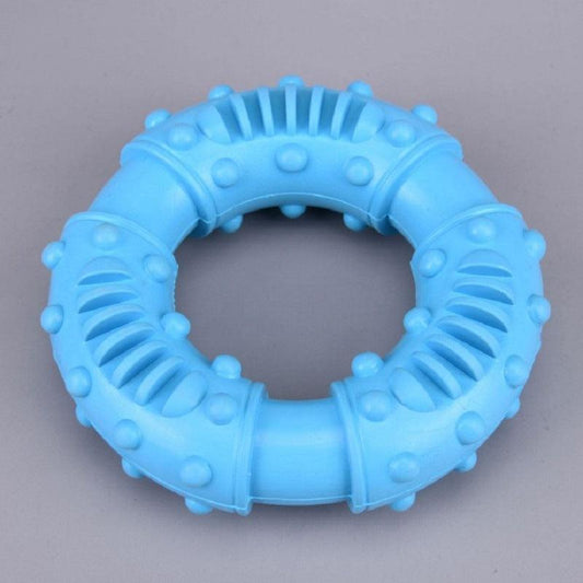 Upgrade Playtime: Rubber Interactive Circle Dog Toy Donut - Healthy and Happy Pets! - J.S.MDog Toy, Dog ProductCJGY118962501AZ