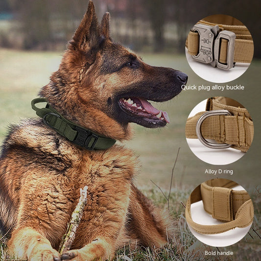 Pet Tactical Dog Collar And Lead Set,